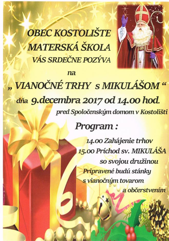 Vianočné trhy pozvánka