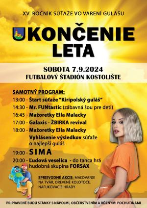 Ukončenie leta plagát